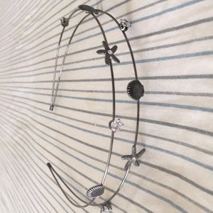 Sea shell star fish and crystals headband